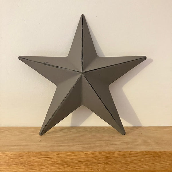 Metal Barn Star Grey (Smallest) is part of our Barn Star range, that are believed to bring luck and good fortune to those that hang them in their home