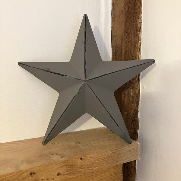 Metal Barn Star Grey (Smallest) is part of our Barn Star range, that are believed to bring luck and good fortune to those that hang them in their home