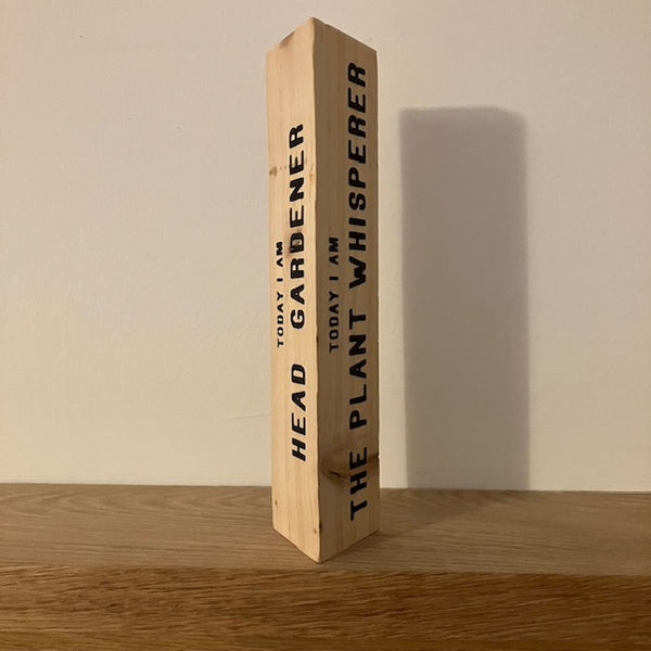 The Multi Message Toblerone - Head Gardener is a fun gift or home decoration