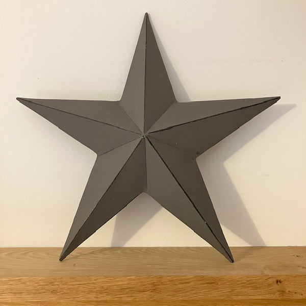 Metal Barn Star Grey (Medium) is part of our Barn Star range, that are believed to bring luck and good fortune to those that hang them in their home
