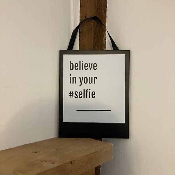 The Inspirational Quote Polaroid Signs are uplifting modern quotes for your cosy home