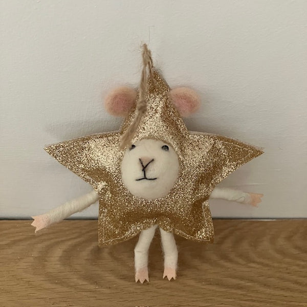 Introducing Stella Mouse Felt Friends make thoughtful gifts and cosy home decor