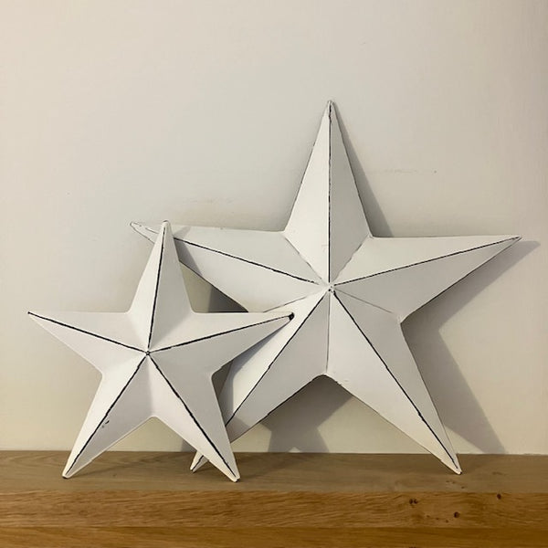 Metal Barn Star White (Smallest) is part of our Barn Star range, that are believed to bring luck and good fortune to those that hang them in their home