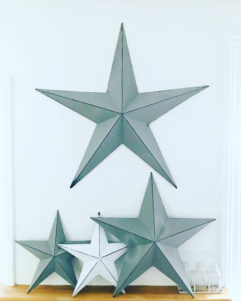 Barn Star - White Metal (Small)