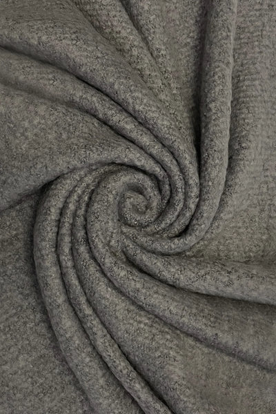Jenn Boucle Knitted Scarf Grey