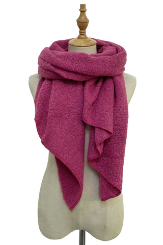 Jenn Boucle Knitted Scarf Pink