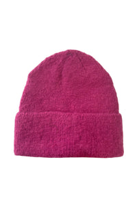 Jenn Boucle Knitted Hat Pink