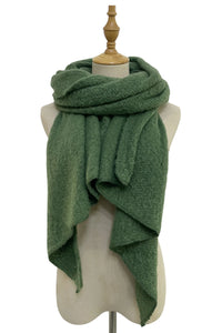 Jenn Boucle Knitted Scarf Green