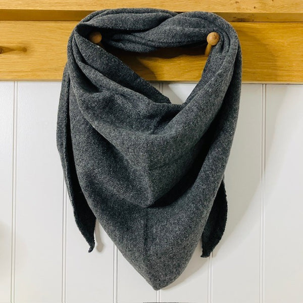 The Aida Scarf Grey is super soft, warm and cosy