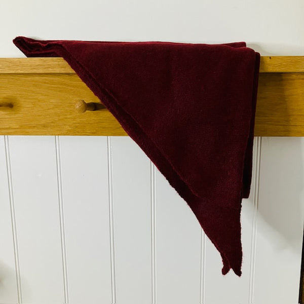 The Aida Scarf Mulberry is an on trend triangular shape scarf
