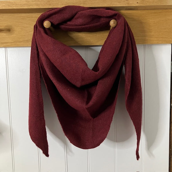 The Aida Scarf Mulberry can also be word as a snood style scarf