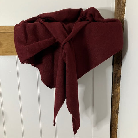 The Aida Scarf Mulberry in this on-trend triangular shape is the versatile must have accessory of the season; can be worn 3 ways