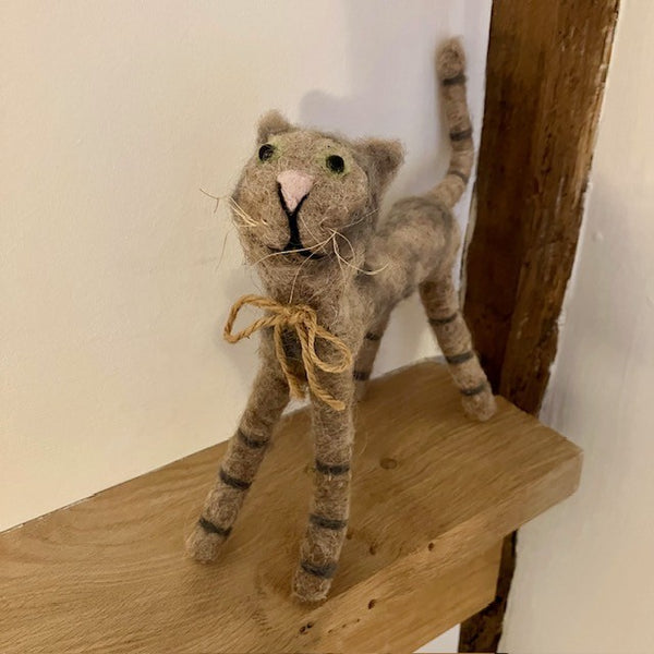 Introducing "Alley Cat" - Felt Friends make thoughtful gifts and cosy home decor