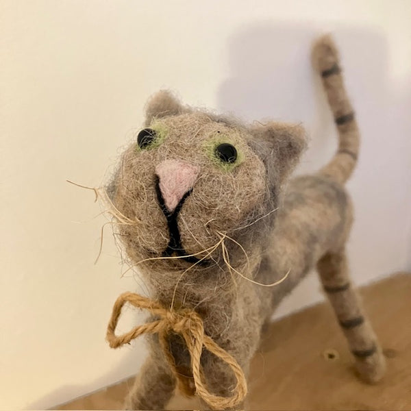 Introducing "Alley Cat" - Felt Friends make thoughtful gifts and cosy home decor