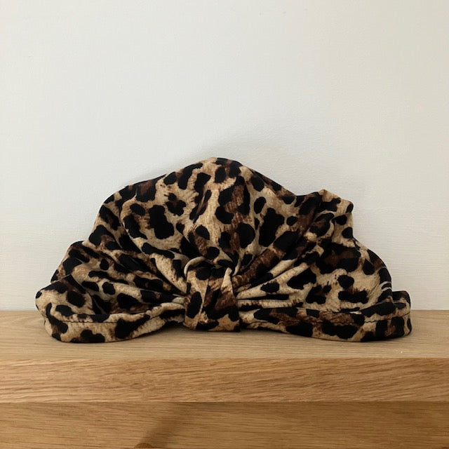 Althea Chemo Turban Leopard Print hat for hair loss