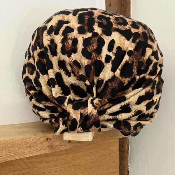 Althea Chemo Turban Leopard Print hat for hair loss