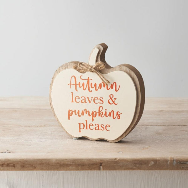 The Autumn Leaves Block Sign is ideal if you are looking at adding some Autumn inspired details to your cosy home this fall