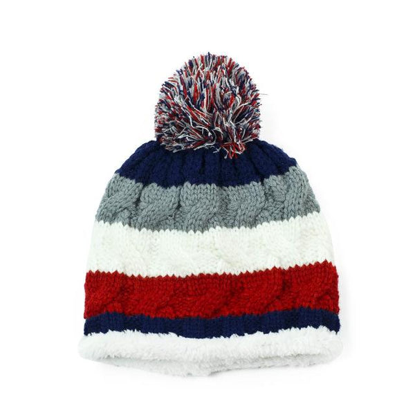 The Bailey Hat Navy & Red is a super warm and cosy insulated hat, ideal for cold weather