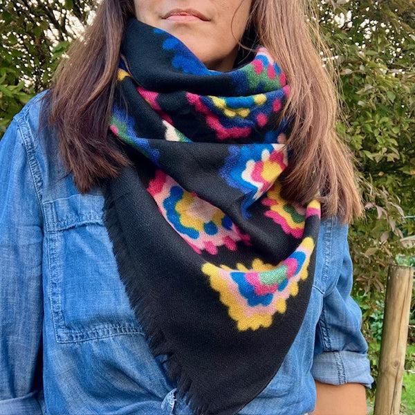 The Betsy Scarf can be worn in so many styles as you have plenty of warm cosy material to play with