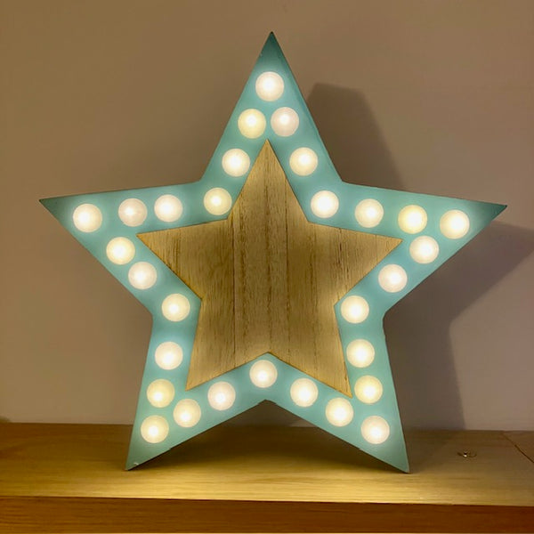 The Blue Star Light makes a fabulous night light