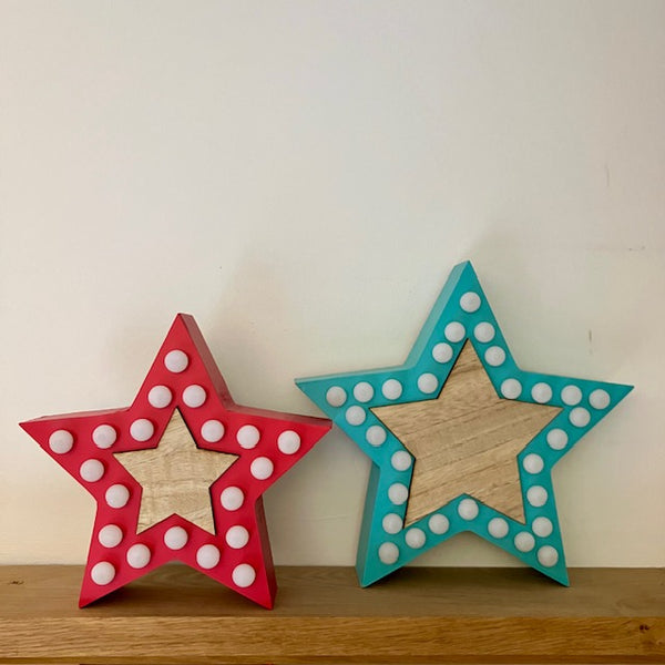Matching Blue Star that is slightly larger also available to purchase