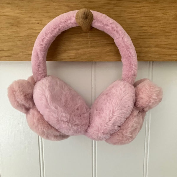 The Sleepy Bunny Earmuffs Pink are a super cosy & adorable accessory for little ones this Winter