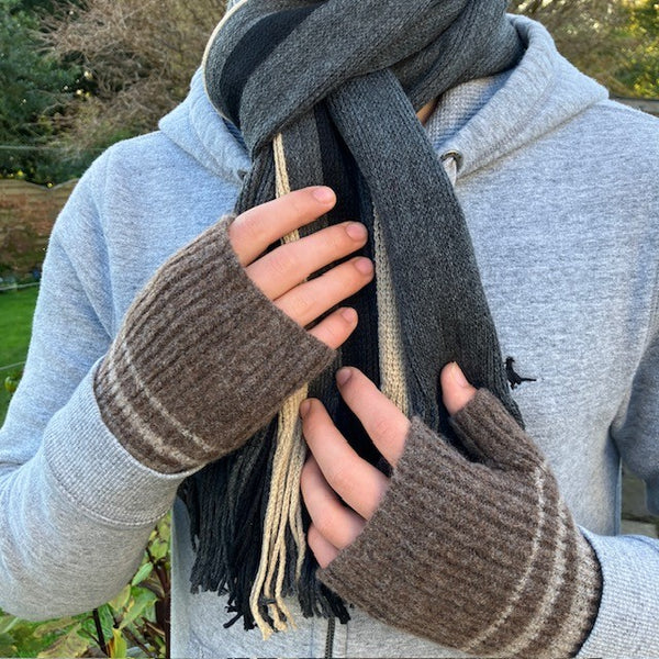 Our Charlie Scarf Grey is soft, warm and cosy