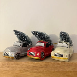 These Vintage Christmas Car / Truck Light Up Decorations will add retro charm to your Christmas tree