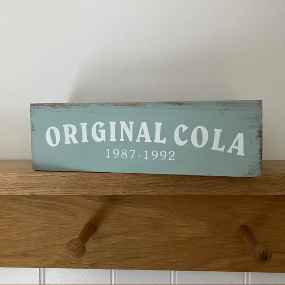 The Original Cola Wooden Crate is a handy shabby chic storage box or cosy movie night essential