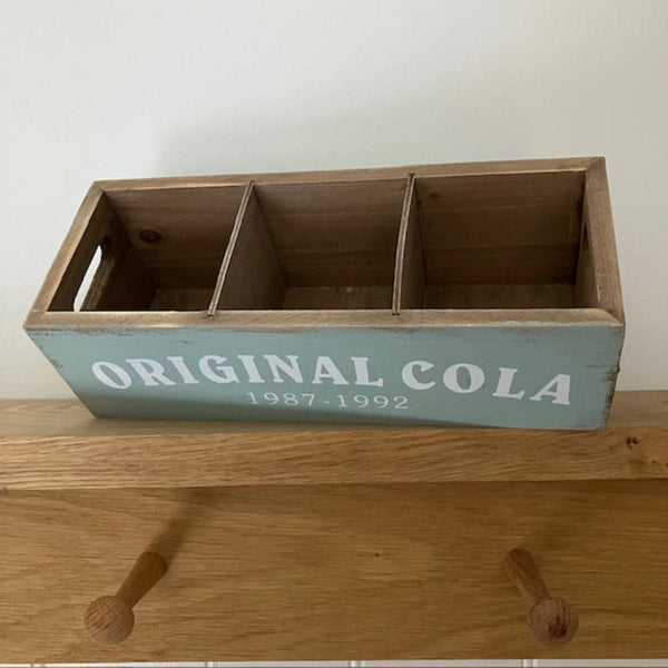 The Original Cola Wooden Crate is a handy shabby chic storage box or cosy movie night essential