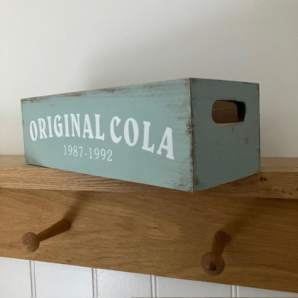 The Original Cola Wooden Crate is a handy shabby chic storage box or cosy movie night essential