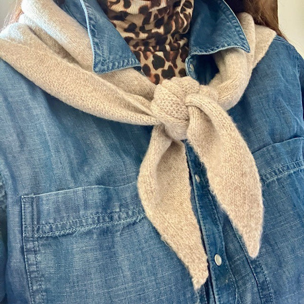 The Cosette Scarf super soft material that keeps your neck and shoulders cosy 
