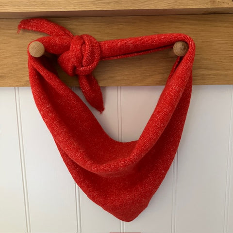 The Cosette Scarf Red in this fabulous on-trend triangular shape is the must have accessory this winter