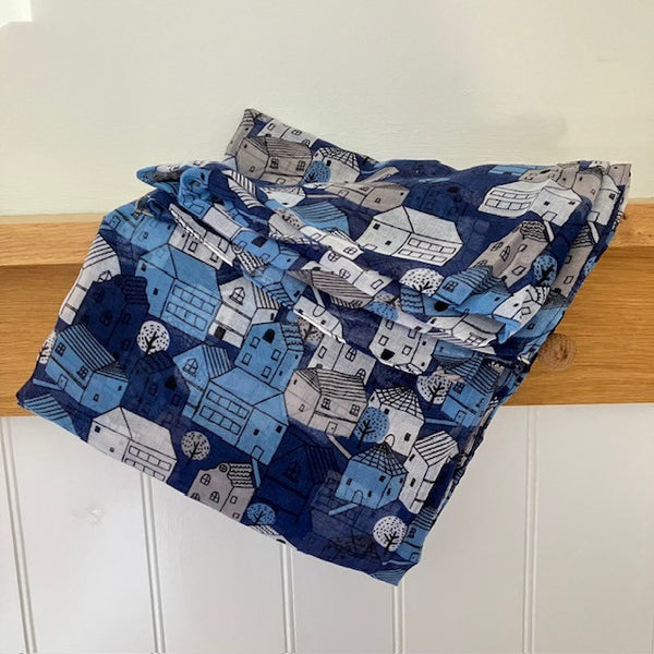 The Cosy Town scarf is a fabulous light weight material
