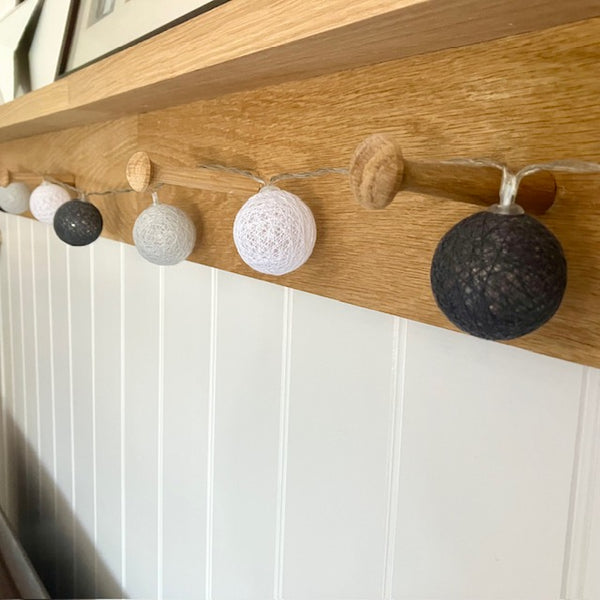 Cotton Ball String LED Light garland