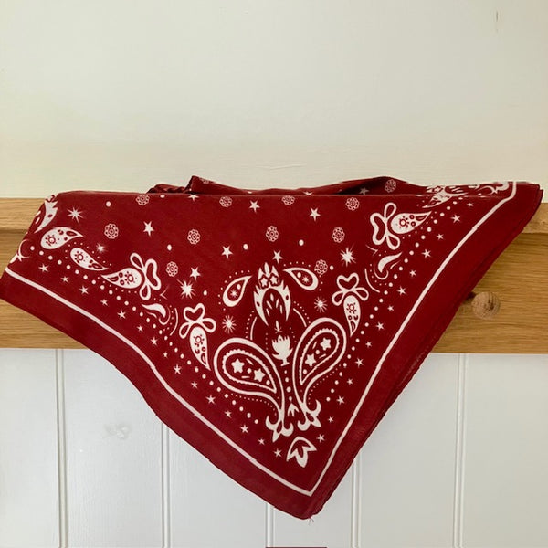 The Dolly Scarf is a small square scarf