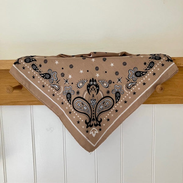 The Dolly Scarf is a small square scarf