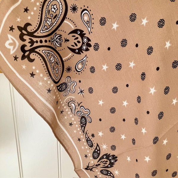 The Dolly Scarf has a fabulous country and western style pattern