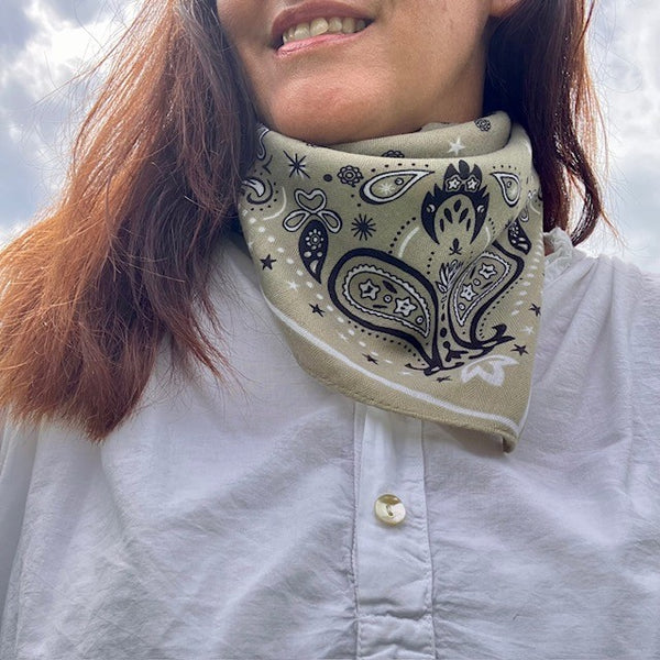 The Dolly Scarf can be worn multiple ways and is such a versatile little scarf