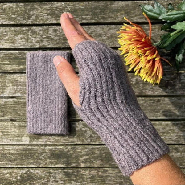 The Enid Fingerless Gloves are super neat and ideal if you want all your fingers free, but still have lovely warm hands