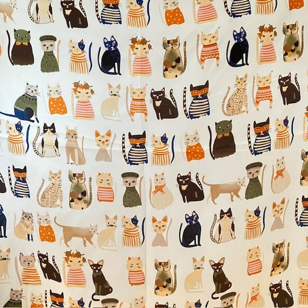 The Faeleen Scarf has a fabulous design of an array of stylish cats