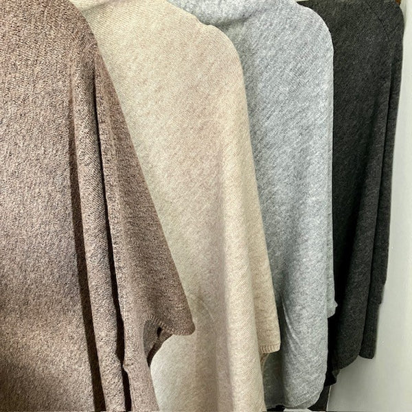 The Floella Poncho is available in four different colours
