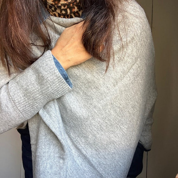 The Floella Poncho is a gorgeous soft material that is roomy and one size