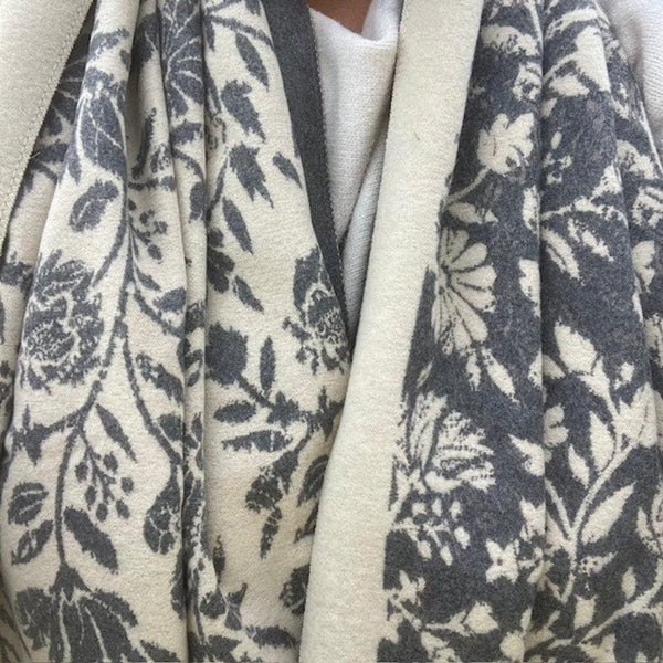 The Flora Scarf is super stylish luxuriously soft with a pretty floral pattern