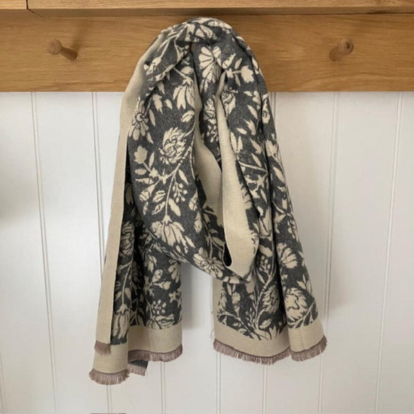 The Flora Scarf is super stylish luxuriously soft with a pretty floral pattern.