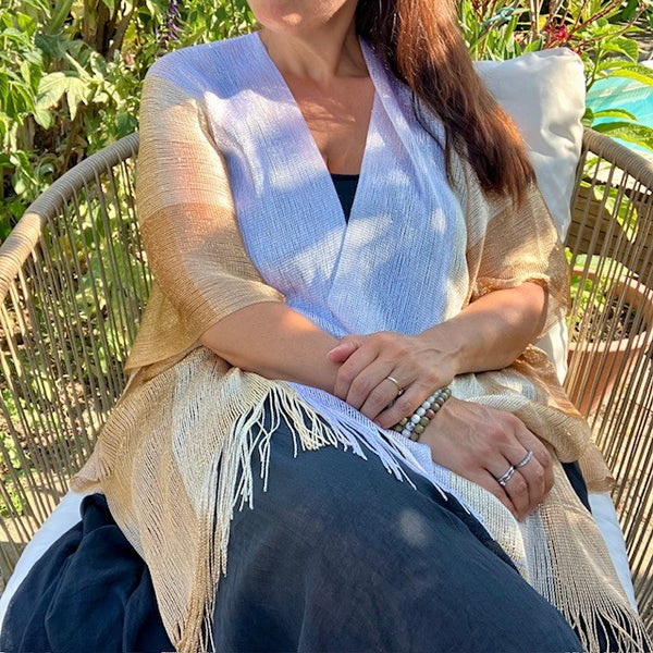 The Goldie Kimono would make an ideal top for festivals and events
