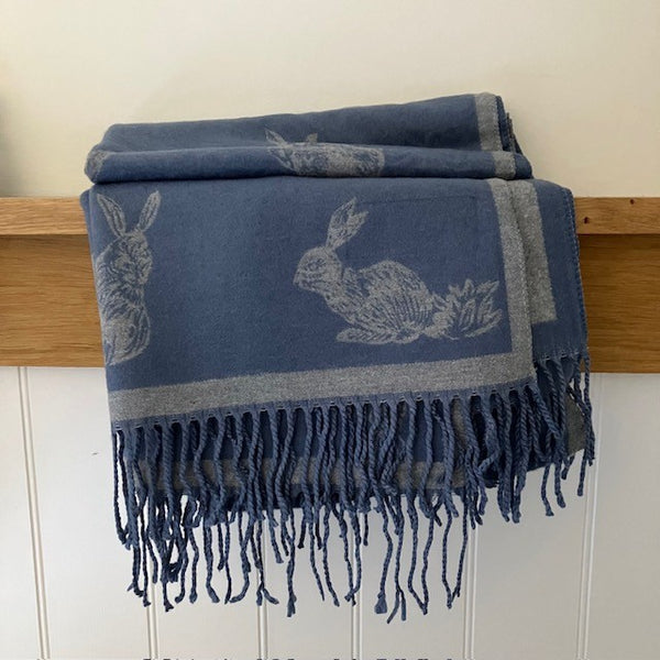 The Hatty Scarf Denim is super soft & cosy, ideal for wrapping up for those long country walks