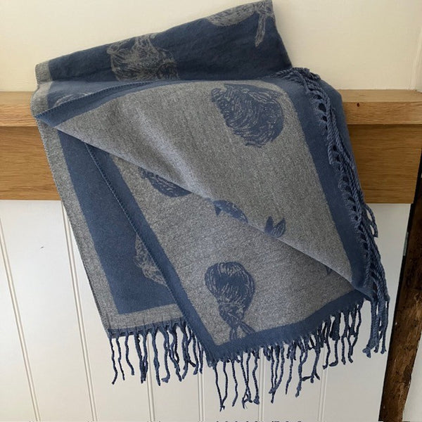 The Hatty Scarf Denim is super soft & cosy, ideal for wrapping up for those long country walks