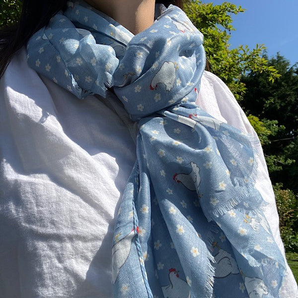 The Henrietta Scarf gives cosy warmth around the neck in this soft viscose material