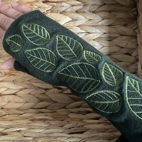 Ivy Fingerless Gloves Khaki